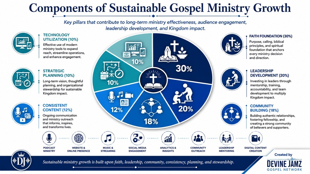 Components of Sustainable Gospel Ministry Growth Components of sustainable gospel ministry growth